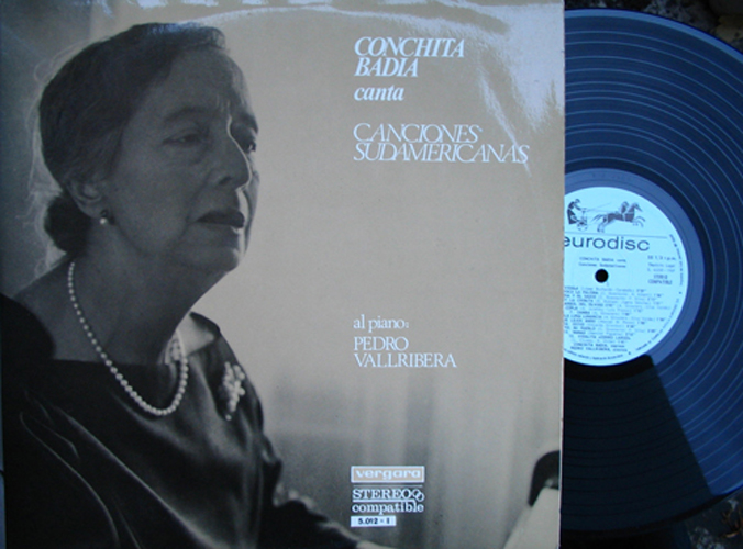 Conchita Badia Canta Canciones Sudamericanas LP