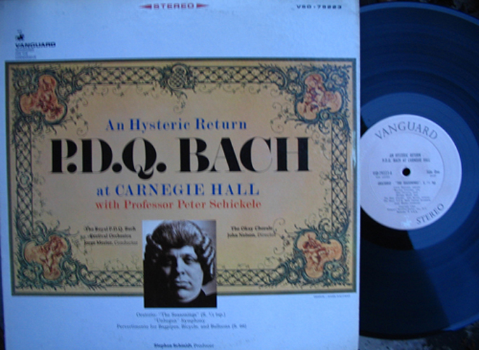 An Hysteric Return Bach at Carnegie Hall Schickele LP