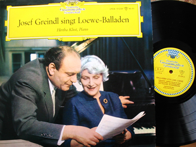 Loewe Ballads Greindl Klust DGG LP Tulip
