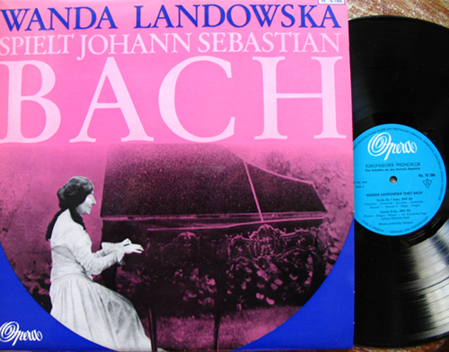 Wanda Landiwska spielt Bach Partita Fantasie LP