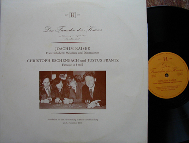 Joachim Kaiser spricht �ber Schubert Eschenbach Franz