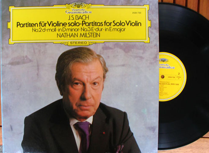 BACH Partita for Solo Violin No 2, 3 MILSTEIN DGG LP