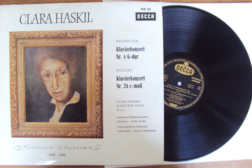 Beethoven Mozart Klavierkonzert Haskil Decca HD 35 LP