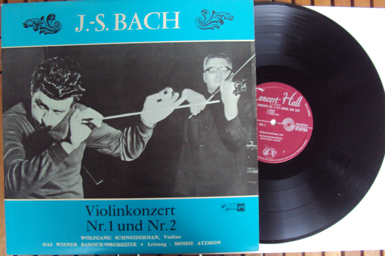 BACH Violin concerto 1, 2 SCHNEIDERHAN Atzmon LP