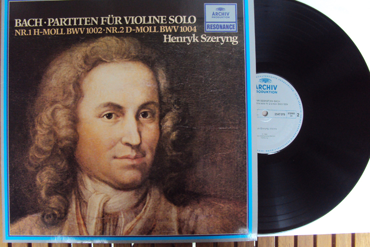 BACH Partita No 1, 2 Violine Solo Szeryng Archiv LP