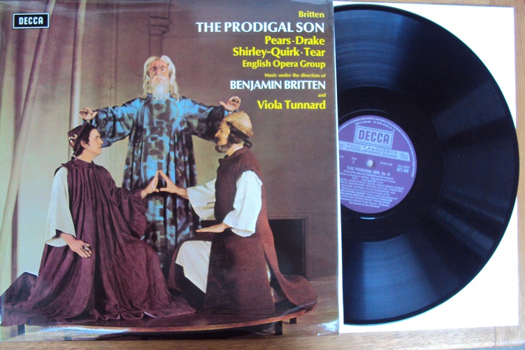 Britten The Prodigal Son Pears Drake Tunnard Decca LP