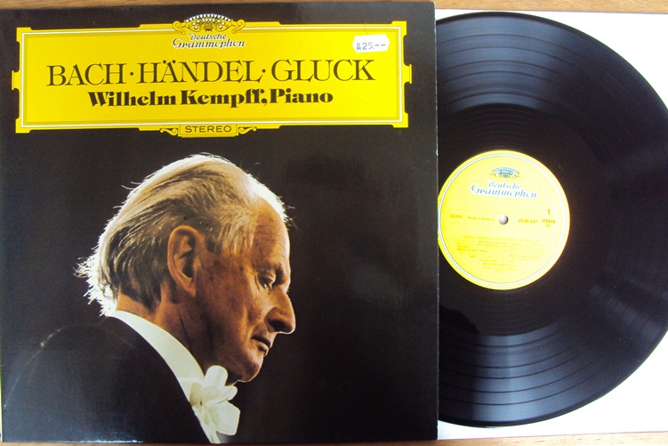 Works by Bach Handel Gluck transcribed by Kempff LP
