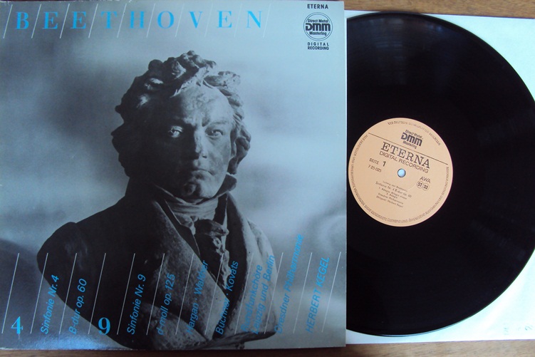 Beethoven Sinfonie 4 and 9 KEGEL Eterna 2 LP