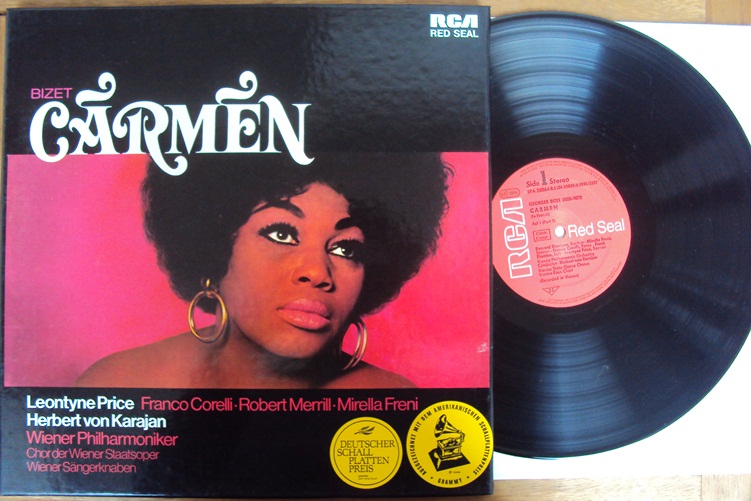 Bizet Carmen Herbert von Karajan 3 LP Box Price Corelli