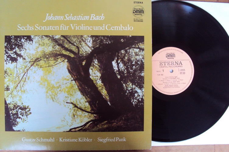 Bach 6 Sonaten Violine Cembalo Schmahl Koebler Pank 2LP