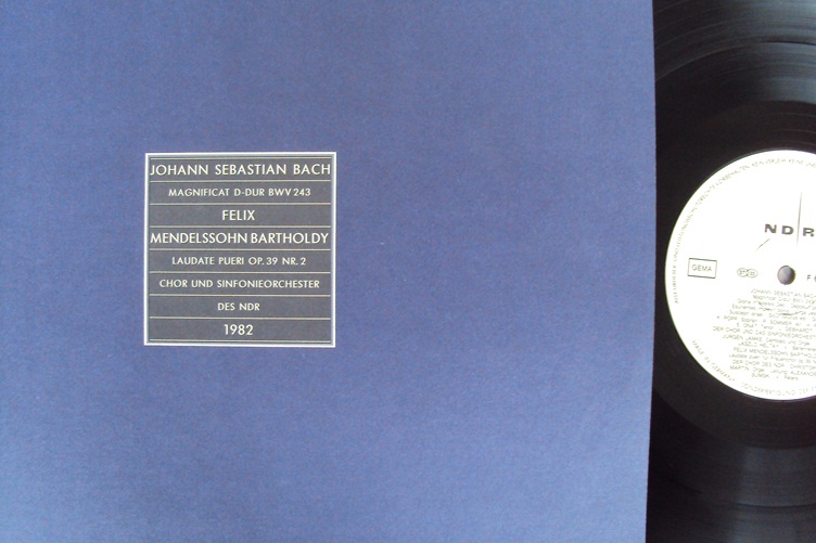 Bach Magnificat Mendelssohn Laudate Pueri NDR 1982 LP
