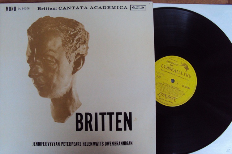Britten Cantata Academica Malcolm Pears LP