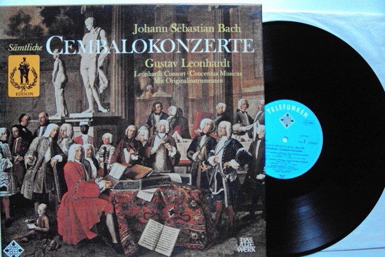 Bach S�mtliche Cembalokonzerte Leonhardt 5 LP Box