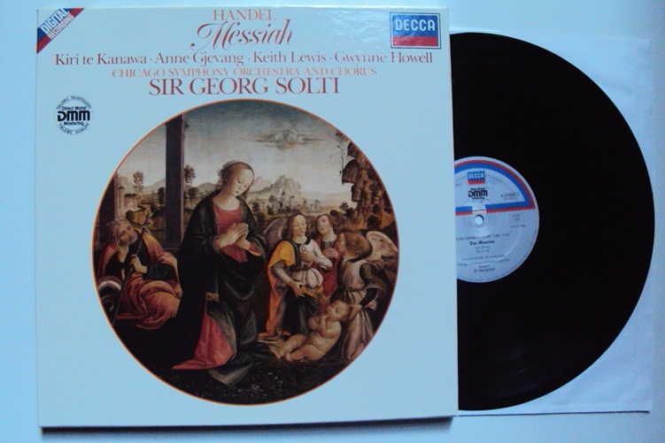 Handel Messiah Solti Kanawa Decca 3 LP Box