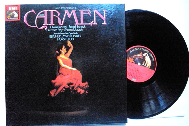 Bizet Carmen Stein Ludwig Schock Prey EMI 2 LP Box