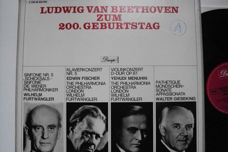 Beethoven zum 200. Geburtstag Furtw�ngler Fischer 3 LP