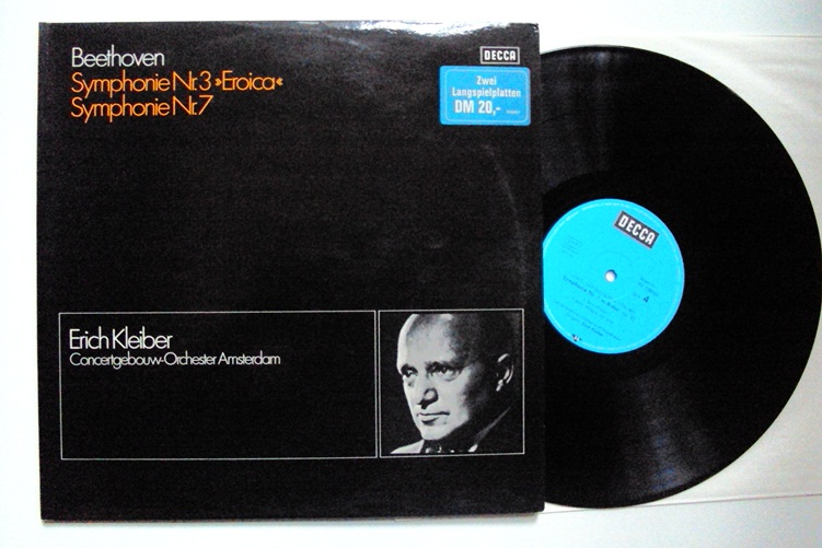 Beethoven Symphonie No 3,7 Kleiber Decca 2 LP