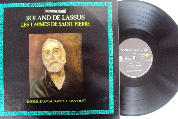 Roland de Lassus Les Larmes de Saint Pierre Passauet LP