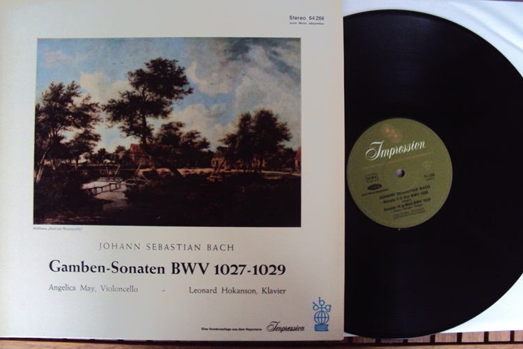Bach Gamben Sonaten BWV 1027-1029 May Hokanson LP
