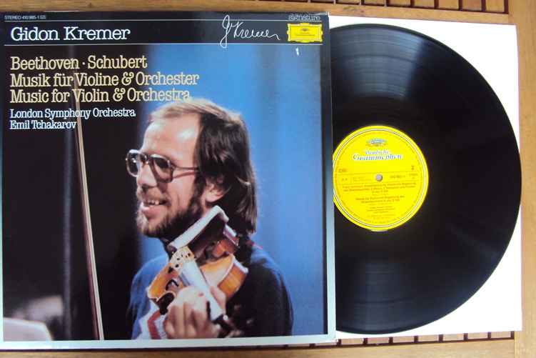 Beethoven Schubert Music for Violin Orchestra Kremer LP
