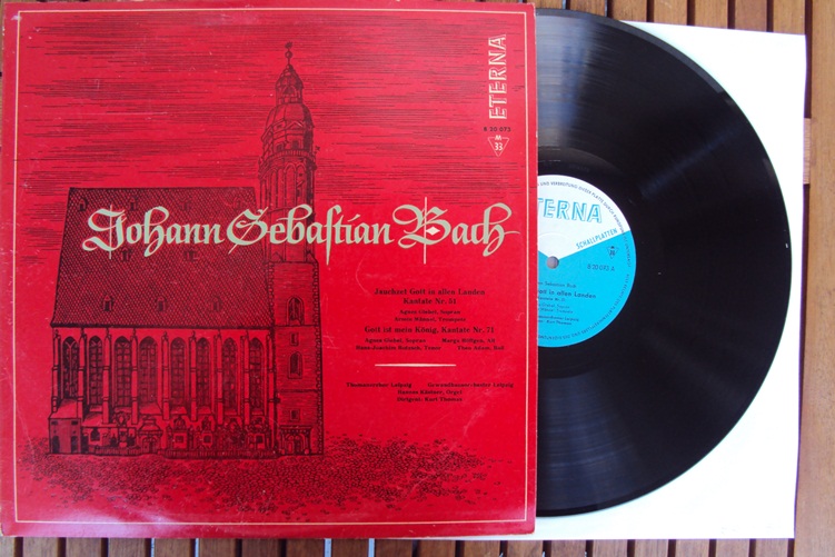 Bach Kantate Nr 51, 71 Kurt Thomas Eterna 820073 LP